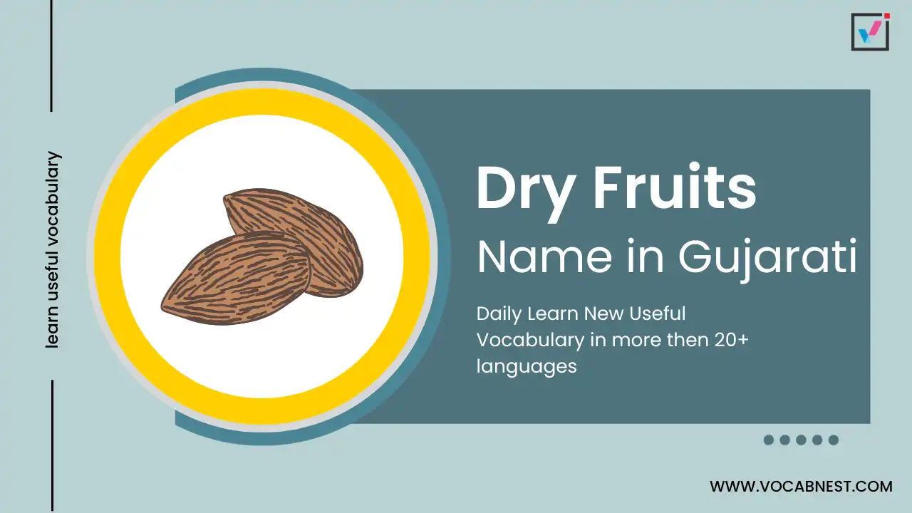 dry fruits name in gujarati and english