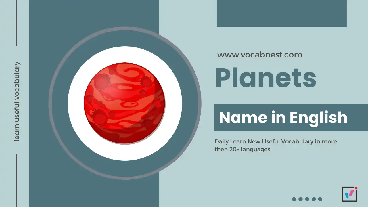 planets name in english